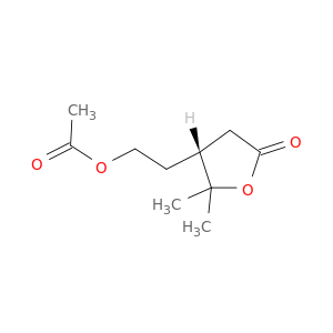 2(3H)-Furanone, 4-[2-(acetyloxy)ethyl]dihydro-5,5-dimethyl-, (R)-