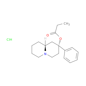 (2r,9ar)-2-phenyloctahydro-2h-quinolizin-2-yl propanoate hydrochloride(1:1)