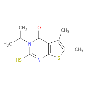 5,6-Dimethyl-3-(propan-2-yl)-2-sulfanyl-3H,4H-thieno[2,3-d]pyrimidin-4-one