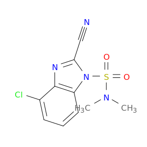 1H-Benzimidazole-1-sulfonamide, 4-chloro-2-cyano-N,N-dimethyl-
