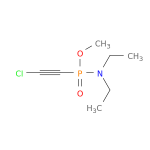 Phosphonamidic acid, P-(chloroethynyl)-N,N-diethyl-, methyl ester