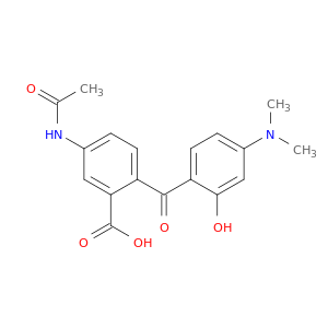 4'-Acetamido-2'-carboxy-4-dimethylamino-2-hydroxybenzophenone