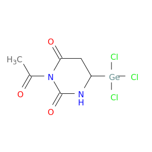 2,4(1H,3H)-Pyrimidinedione, 3-acetyldihydro-6-(trichlorogermyl)-