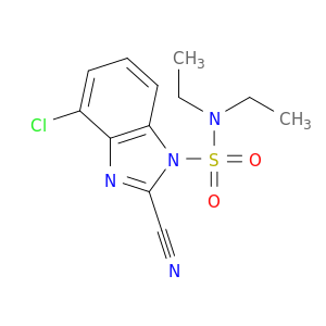 1H-Benzimidazole-1-sulfonamide, 4-chloro-2-cyano-N,N-diethyl-