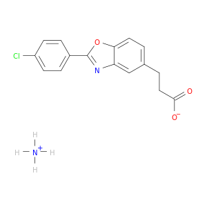 5-苯并恶唑酰基酸,2-(4-氯苯基)-α-甲基-,铵盐(1：1)