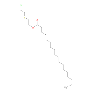 Octadecanoicacid, 2-[(2-chloroethyl)thio]ethyl ester