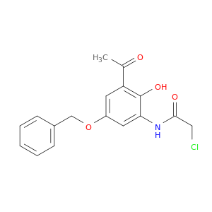 N-(3-乙酰基-5-(苄氧基)-2-羟基苯基)-2-氯乙酰胺