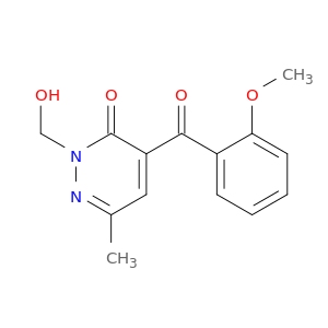 3(2H)-Pyridazinone, 2-(hydroxymethyl)-4-(2-methoxybenzoyl)-6-methyl-