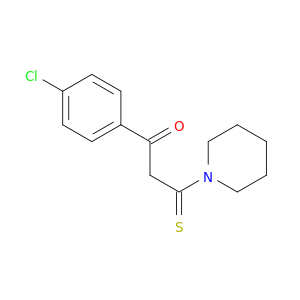 Piperidine, 1-[3-(4-chlorophenyl)-3-oxo-1-thioxopropyl]-