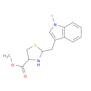 4-Thiazolidinecarboxylic acid, 2-(1H-indol-3-ylmethyl)-, methyl ester