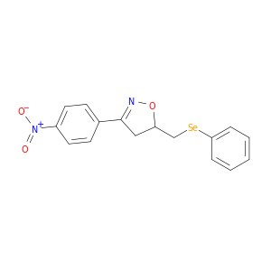 Isoxazole, 4,5-dihydro-3-(4-nitrophenyl)-5-[(phenylseleno)methyl]-