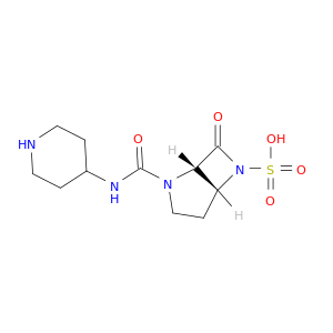 2,6-Diazabicyclo[3.2.0]heptane-6-sulfonicacid, 7-oxo-2-[(4-piperidinylamino)carbonyl]-, (1S,5R)-