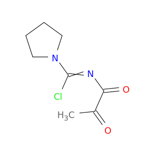 1-Pyrrolidinecarboximidoyl chloride, N-(1,2-dioxopropyl)-