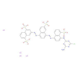 1,5-萘二磺酸,3-[2-[4-[2-[4-[(4-氨基-6-氯-1,3,5-三嗪-2-基)氨基]-5-硫-萘基]二亚苯基]-6-磺基-1-萘基]二亚苯基]-,钠盐(1：4)
