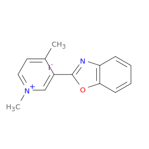 Pyridinium, 3-(2-benzoxazolyl)-1,4-dimethyl-, iodide