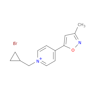 1-(cyclopropylmethyl)-4-(3-methyl-1,2-oxazol-5-yl)pyridinium bromide