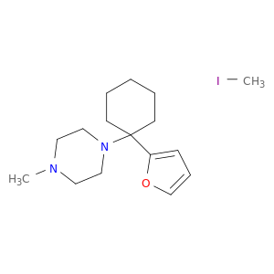 1-[1-(furan-2-yl)cyclohexyl]-4-methylpiperazine- iodomethane(1:1)