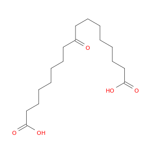 Heptadecanedioic acid, 9-oxo-