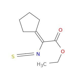 Acetic acid, cyclopentylideneisothiocyanato-, ethyl ester