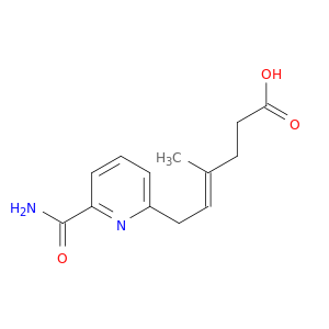 4-Hexenoic acid, 6-[6-(aminocarbonyl)-2-pyridinyl]-4-methyl-, (E)-