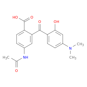 4-(乙酰氨基)-2-[4-(二甲基氨基)-2-羟基苯甲酰基]苯甲酸