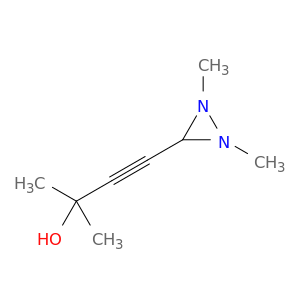 3-Butyn-2-ol, 4-(1,2-dimethyl-3-diaziridinyl)-2-methyl-