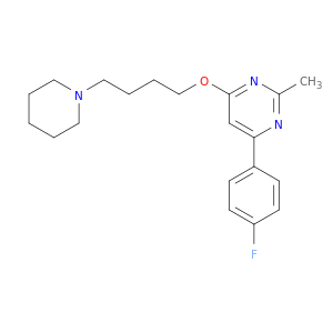 Pyrimidine, 4-(4-fluorophenyl)-2-methyl-6-[4-(1-piperidinyl)butoxy]-