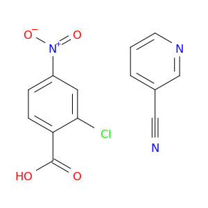 Benzoic acid, 2-chloro-4-nitro-, compd. with 3-pyridinecarbonitrile (1:1)