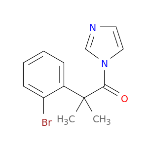 1H-Imidazole, 1-[2-(2-bromophenyl)-2-methyl-1-oxopropyl]-