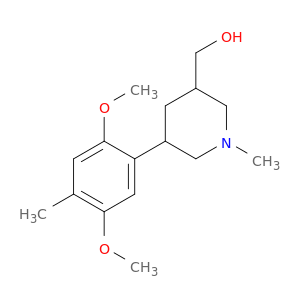 3-Piperidinemethanol, 5-(2,5-dimethoxy-4-methylphenyl)-1-methyl-