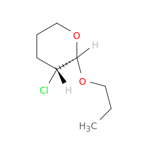 2H-Pyran, 3-chlorotetrahydro-2-propoxy-, trans-