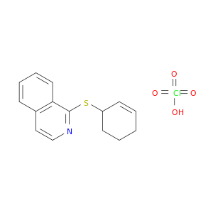 Isoquinoline, 1-(2-cyclohexen-1-ylthio)-, perchlorate