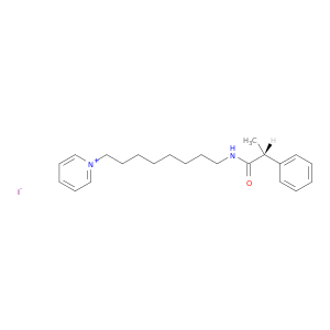 Pyridinium, 1-[8-[[(2R)-1-oxo-2-phenylpropyl]amino]octyl]-, iodide