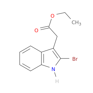 1H-Indole-3-acetic acid, 2-bromo-, ethyl ester