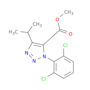 1H-1,2,3-三唑-5-羧酸,1-(2,6-二氯苯基)-4-(1-甲基乙基)-,甲酯