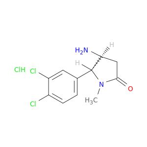 2-吡咯烷酮,4-氨基-5-(3,4-二氯苯基)-1-甲基-,盐酸盐(1：1),(4r,5s)-