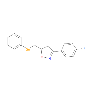 Isoxazole, 3-(4-fluorophenyl)-4,5-dihydro-5-[(phenylseleno)methyl]-