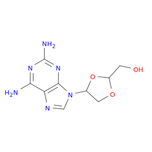 1,3-Dioxolane-2-methanol, 4-(2,6-diamino-9H-purin-9-yl)-