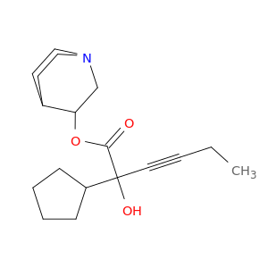 Cyclopentaneaceticacid, a-1-butyn-1-yl-a-hydroxy-,1-azabicyclo[2.2.2]oct-3-yl ester