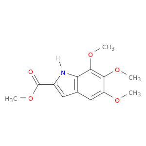1H-Indole-2-carboxylic acid, 5,6,7-trimethoxy-, methyl ester