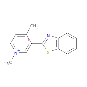Pyridinium, 3-(2-benzothiazolyl)-1,4-dimethyl-, iodide