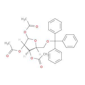 D-核呋喃糖,5-O-(三苯基甲基)-,三乙酸酯