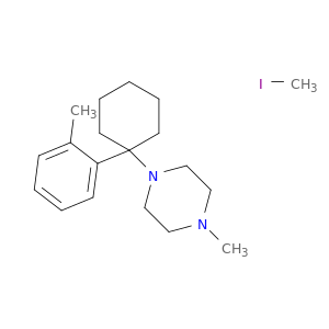 1-methyl-4-[1-(2-methylphenyl)cyclohexyl]piperazine- iodomethane(1:1)