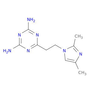 1,3,5-Triazine-2,4-diamine, 6-[2-(2,4-dimethyl-1H-imidazol-1-yl)ethyl]-