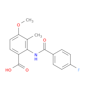 Benzoic acid, 2-[(4-fluorobenzoyl)amino]-4-methoxy-3-methyl-