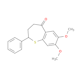 1-Benzothiepin-5(2H)-one, 3,4-dihydro-7,8-dimethoxy-2-phenyl-