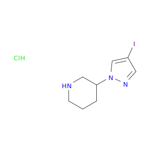 3-(4-Iodopyrazol-1-yl)piperidine, HCl