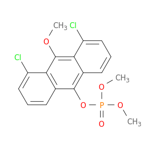 Phosphoric acid,4,5-dichloro-10-methoxy-9-anthryl dimethyl ester (8CI)