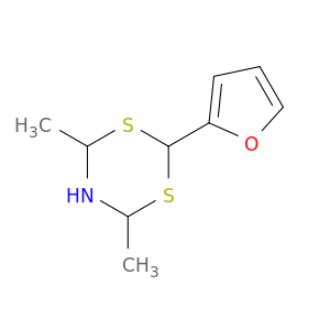 4H-1,3,5-Dithiazine, 2-(2-furanyl)dihydro-4,6-dimethyl-