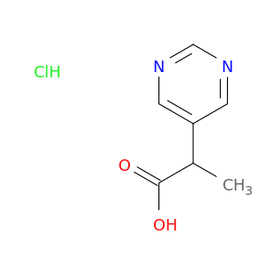 2-(pyrimidin-5-yl)propanoic acid hydrochloride